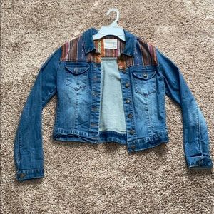 Denim jacket with print.